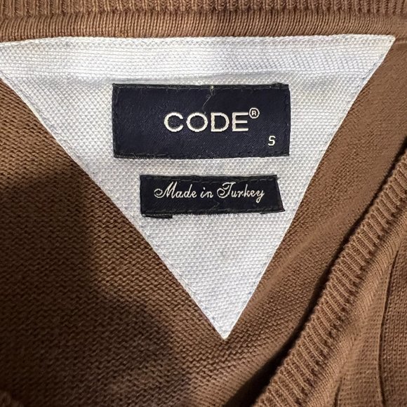 CODE Brown‎ V Neck Sweater (S) - Picture 6 of 8